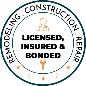 Licensed, insured, and bonded badge